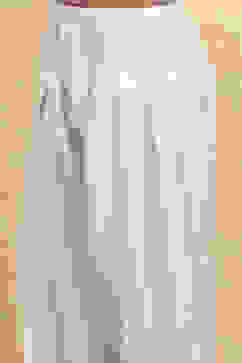 White Viscose Rayon Printed Anarkali Kurta Pants Set image number 2