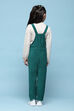 Green Cotton Solid Jumpsuit