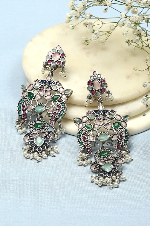oxidized jhumka