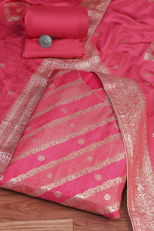 Silk Unstitched Suit Set