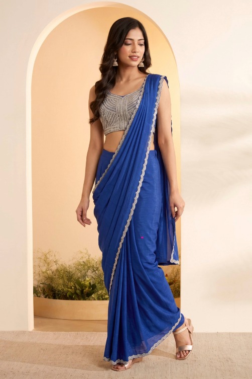 Biba - embroidered net sarees