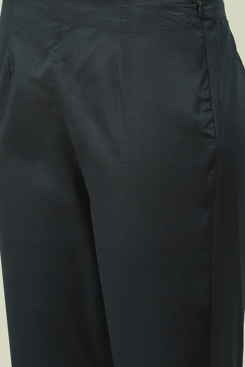 Black Cotton Straight Kurta Slim Pant Suit Set Kurta, Slim Pant ...
