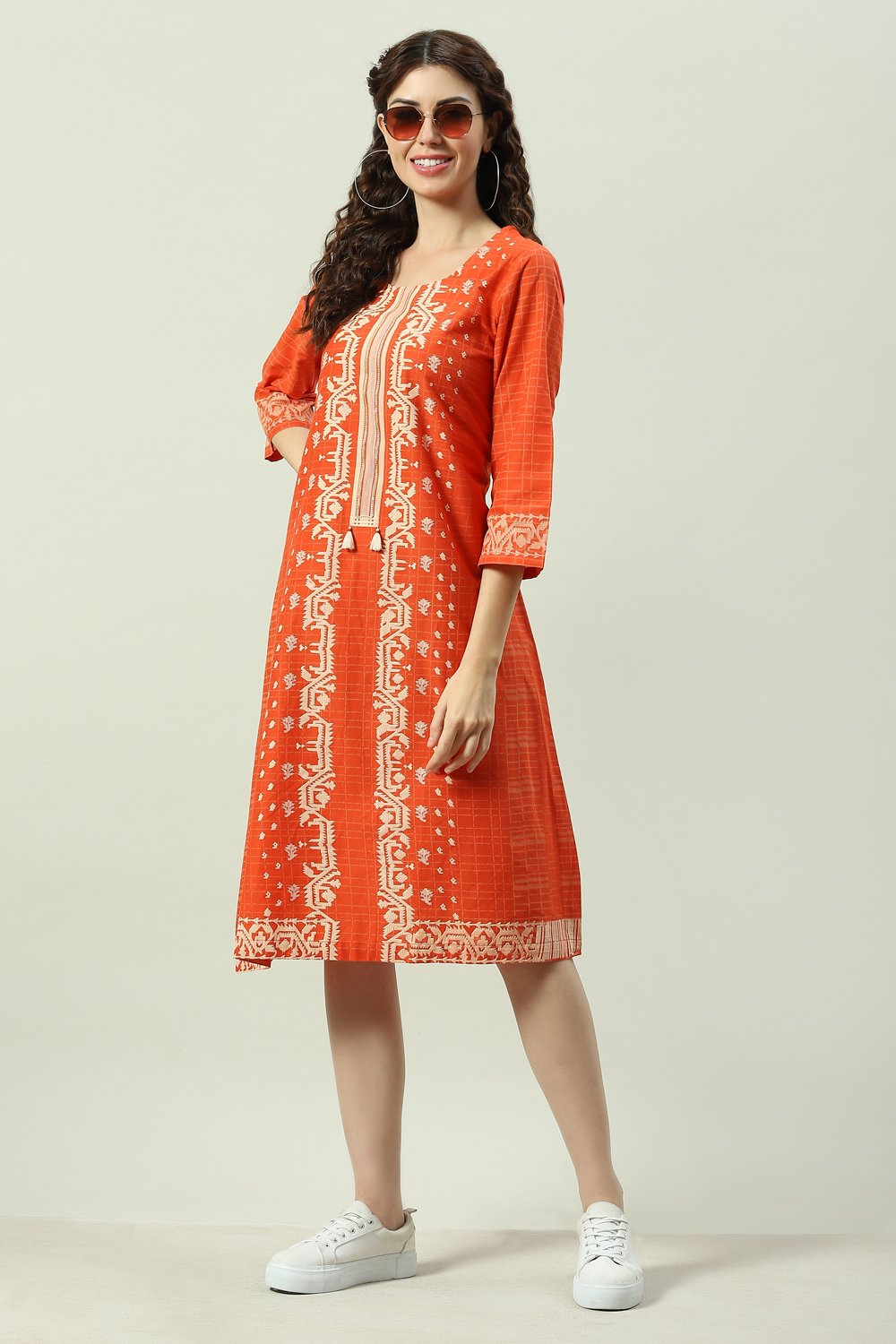 Kurta as dress on sale
