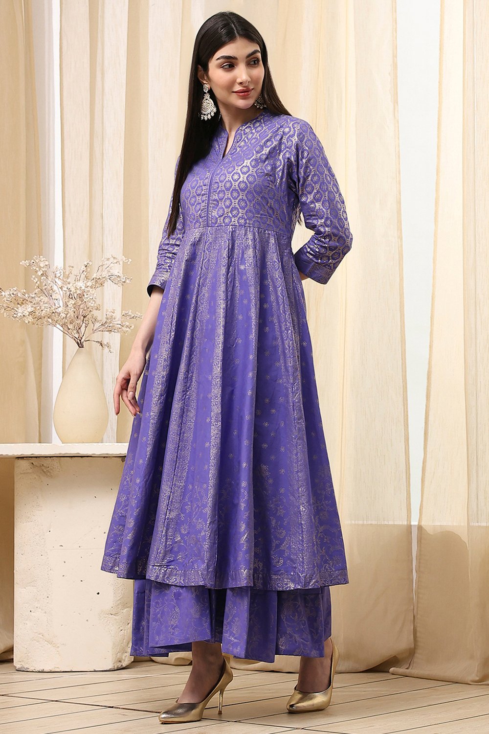 Lavender Cotton  Dress image number 1