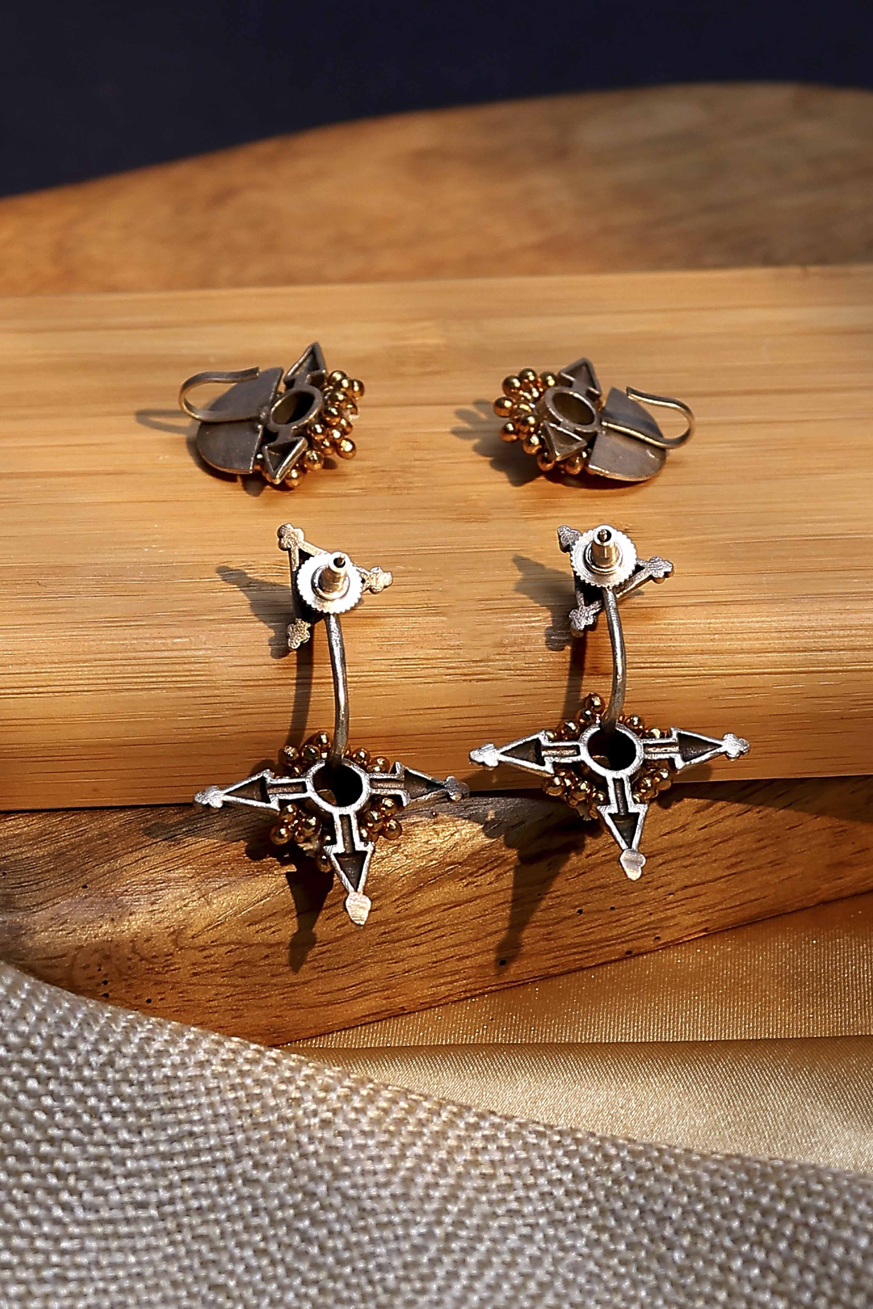 Oxid Gold Brass Earcuff image number 2