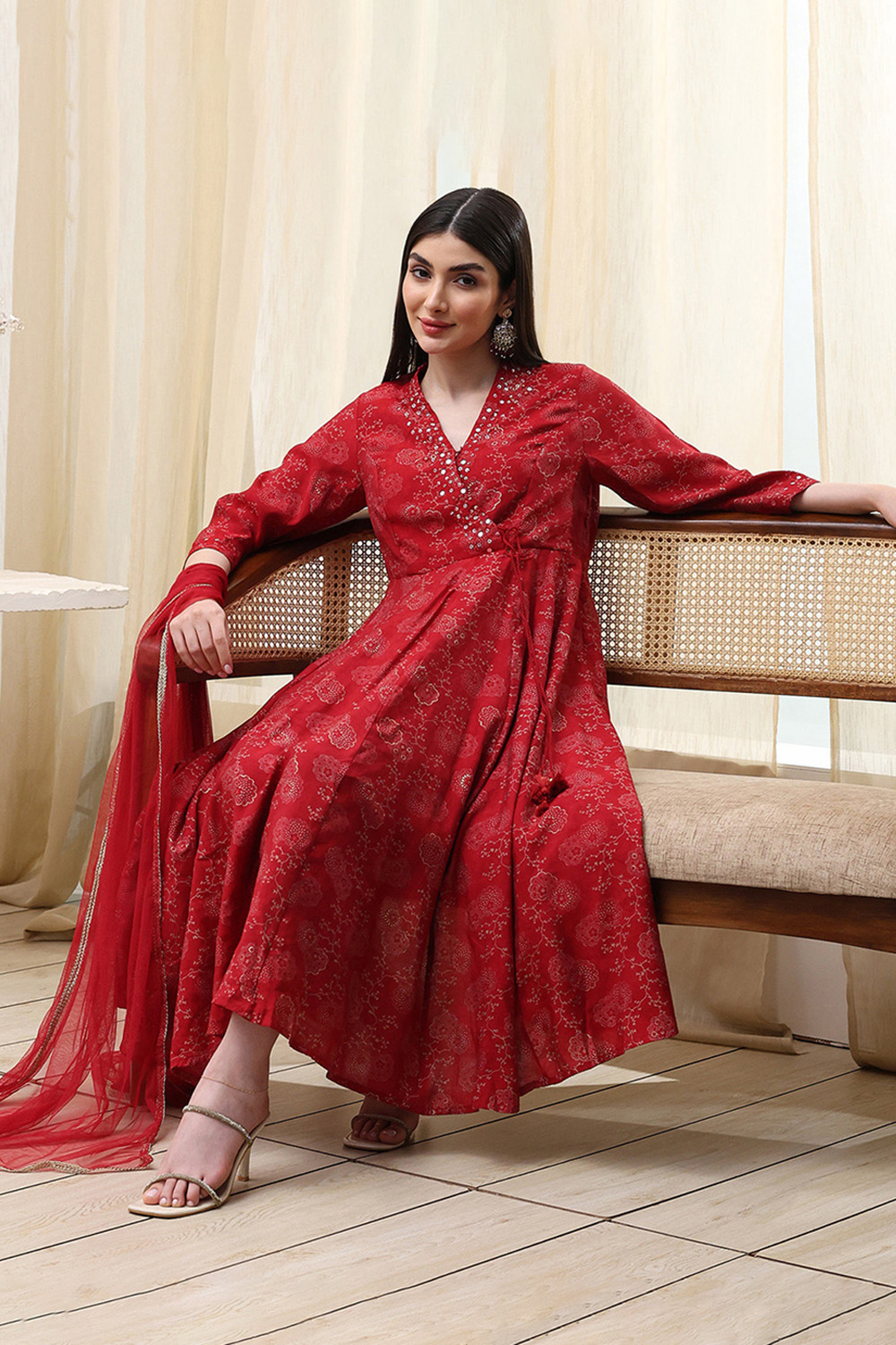 Biba women's angrakha salwar suit online