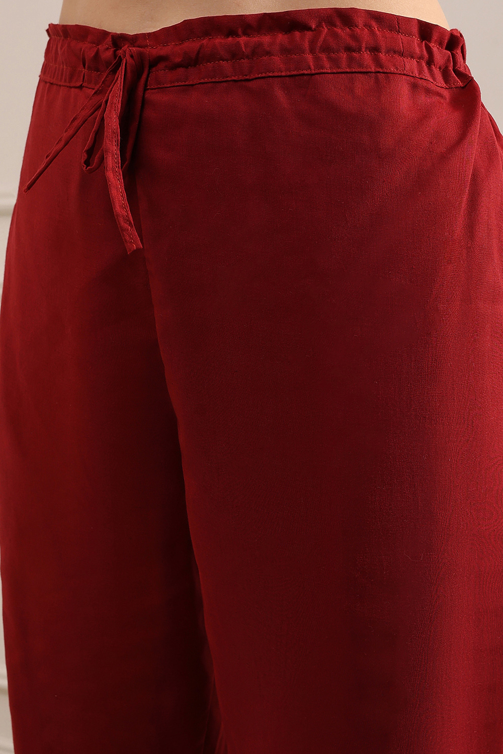 Beige Cotton Machine Embroidered Unstitched Suit Set image number 3