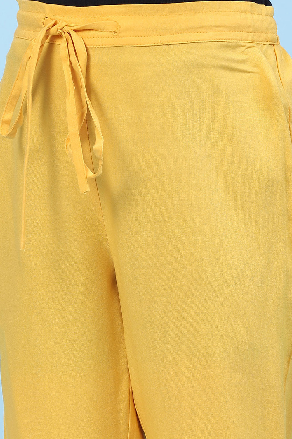 Yellow Rayon Kalidar Printed Kurta Set image number 2