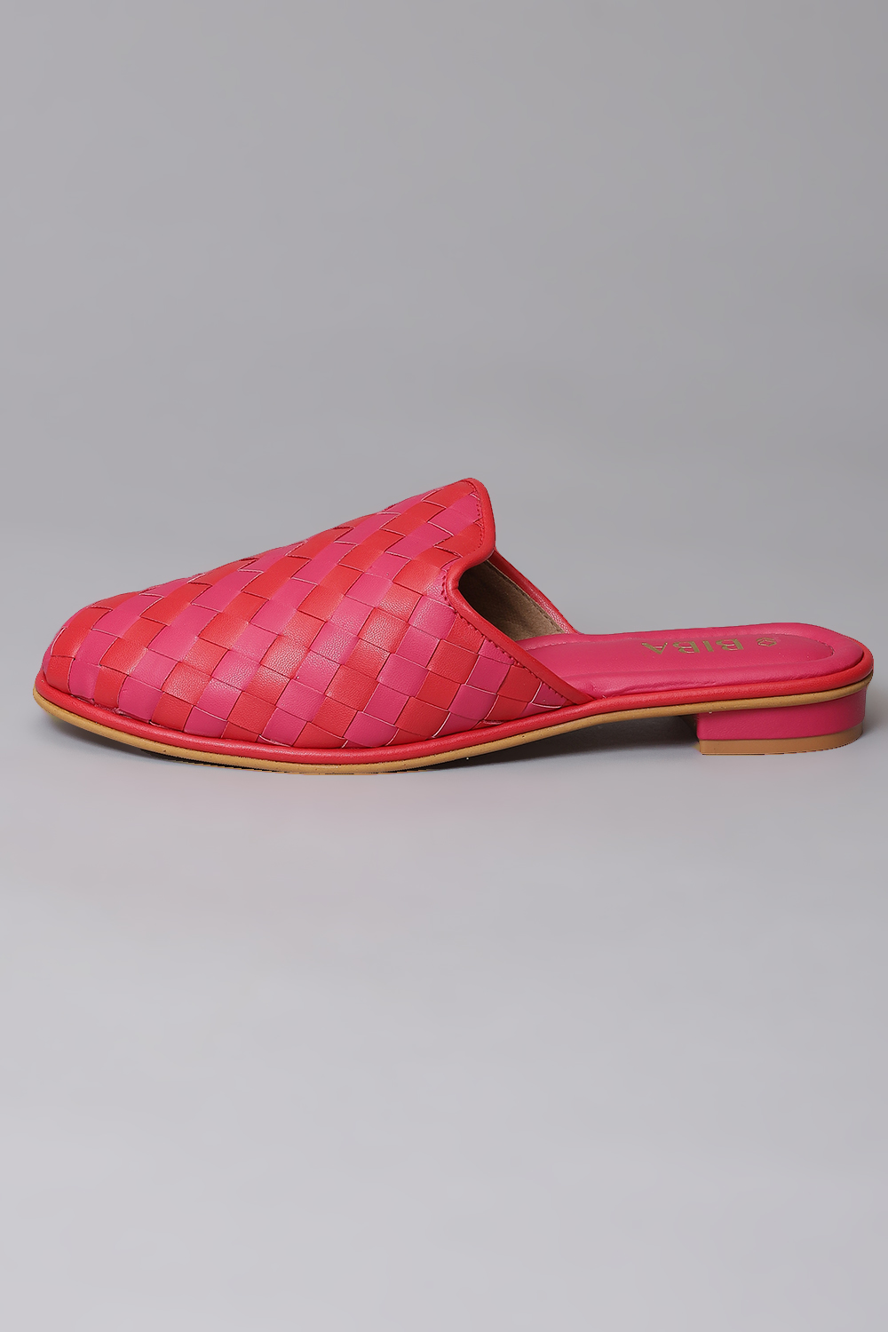 Red Pink Synthetic Formal Mules image number 3