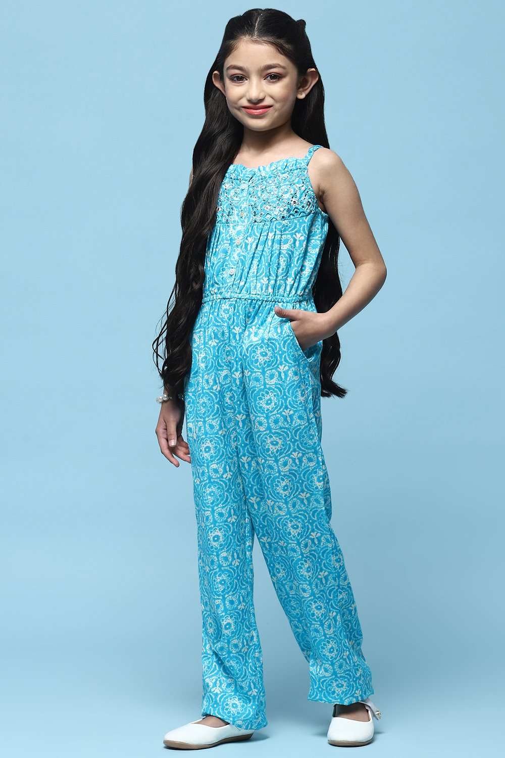 Aqua Rayon Straight Jumpsuit image number 2