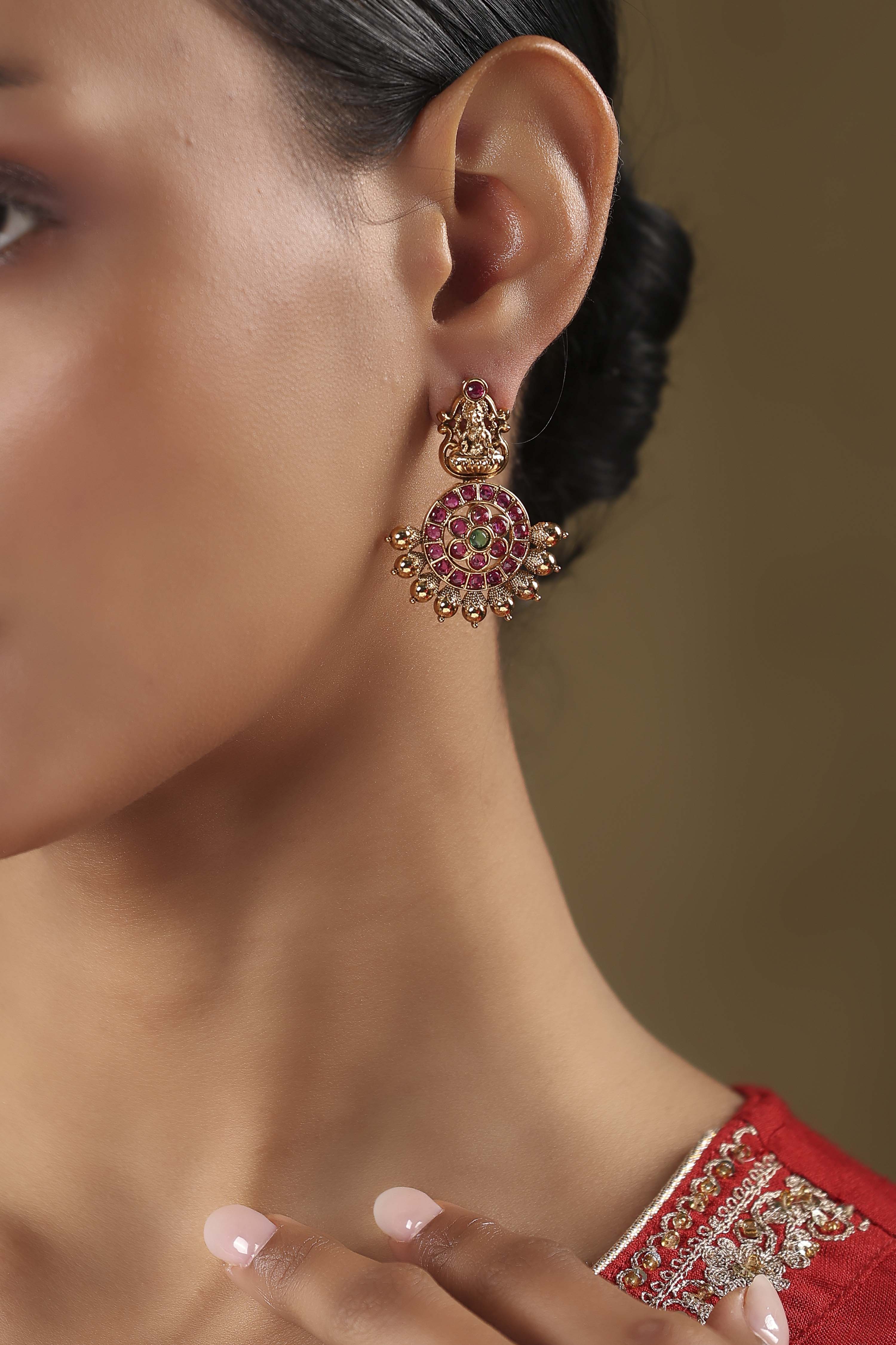 Gold Brass Drop & Danglers image number 1