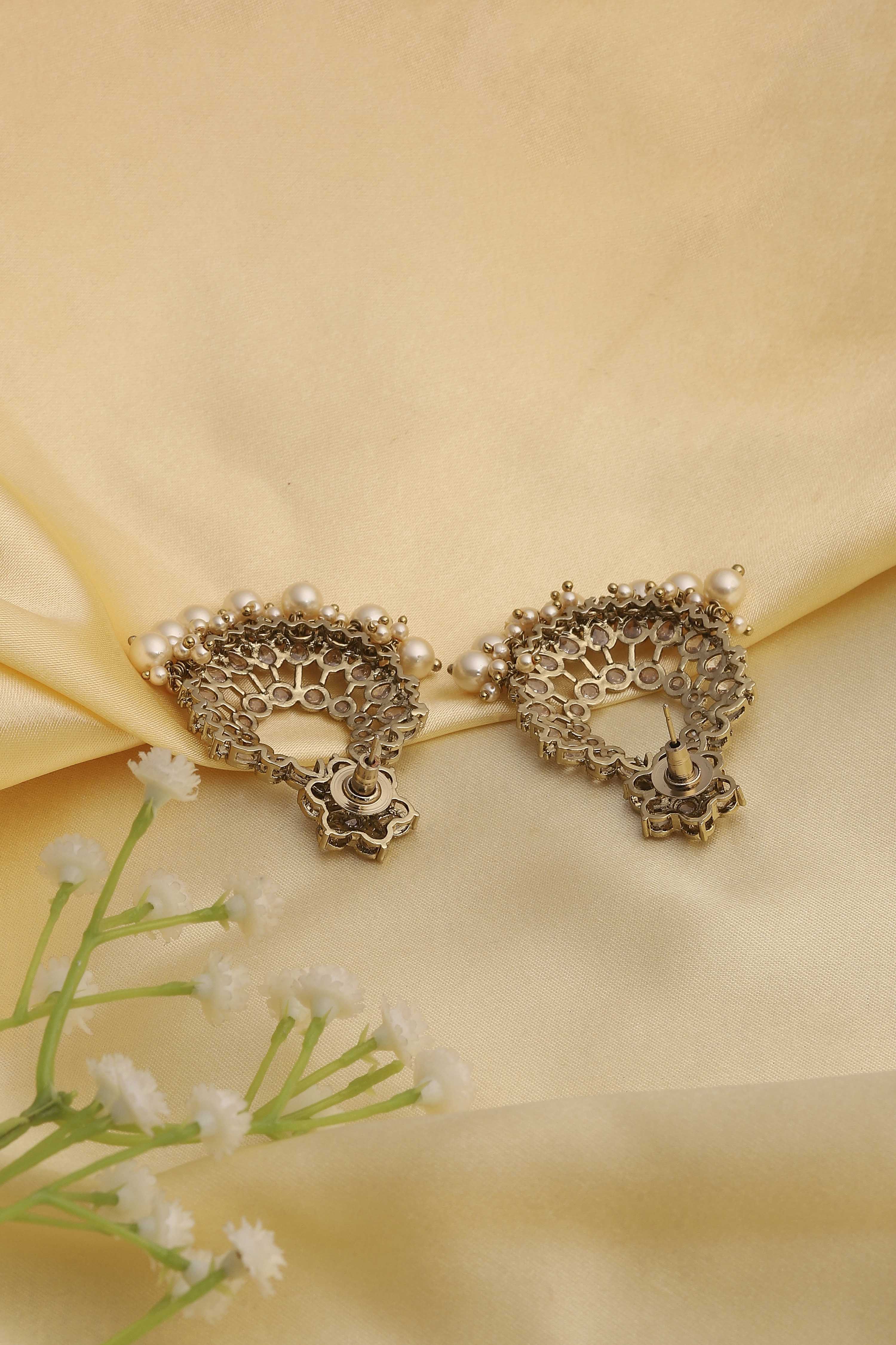 Champagne Alloy Chaandbali image number 2