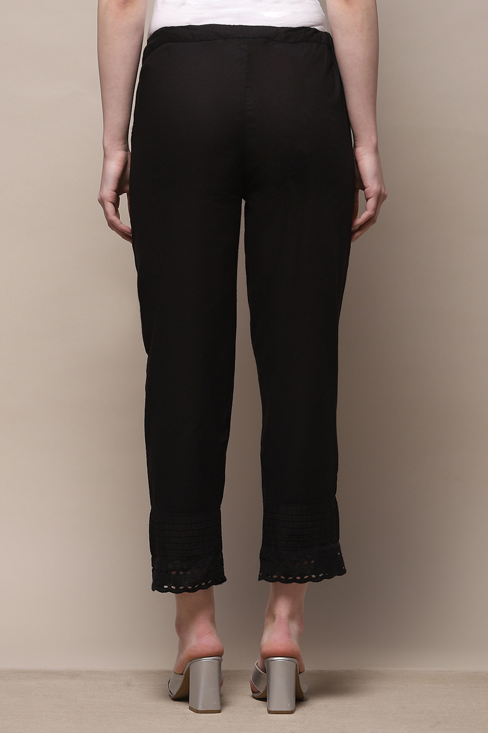 Black Cotton Pant image number 4