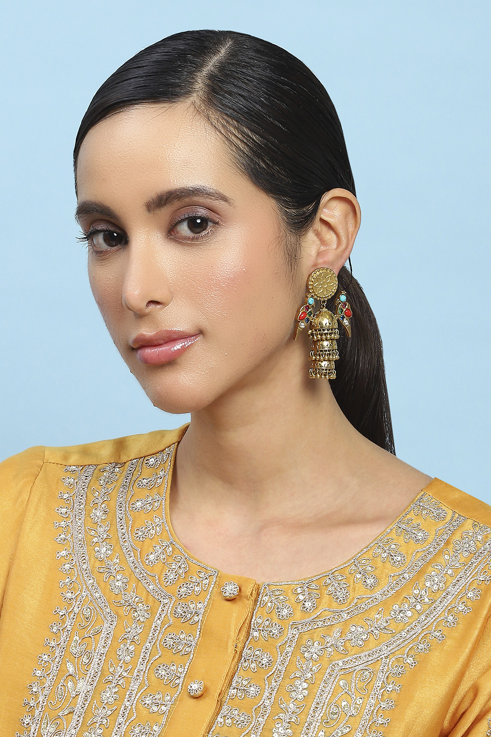 Multicolour Alloy Jhumka image number 3