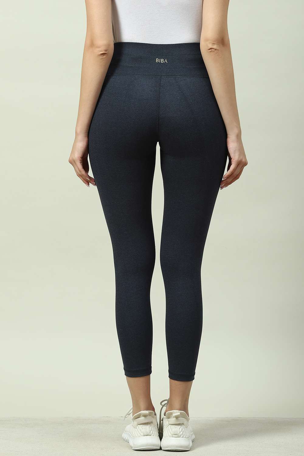 Navy Fitted Leggings