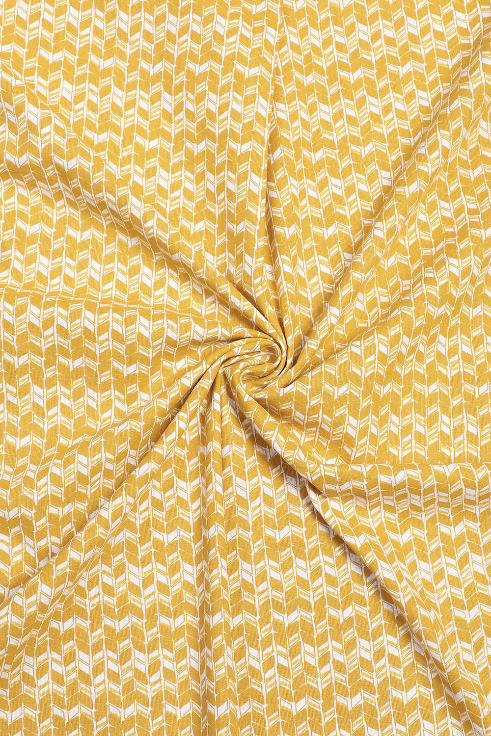Mustard Cotton Blend Unstitched Suit Set image number 3