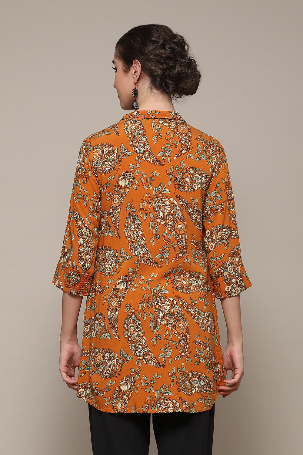 Pink LIVA Printed Top image number 5
