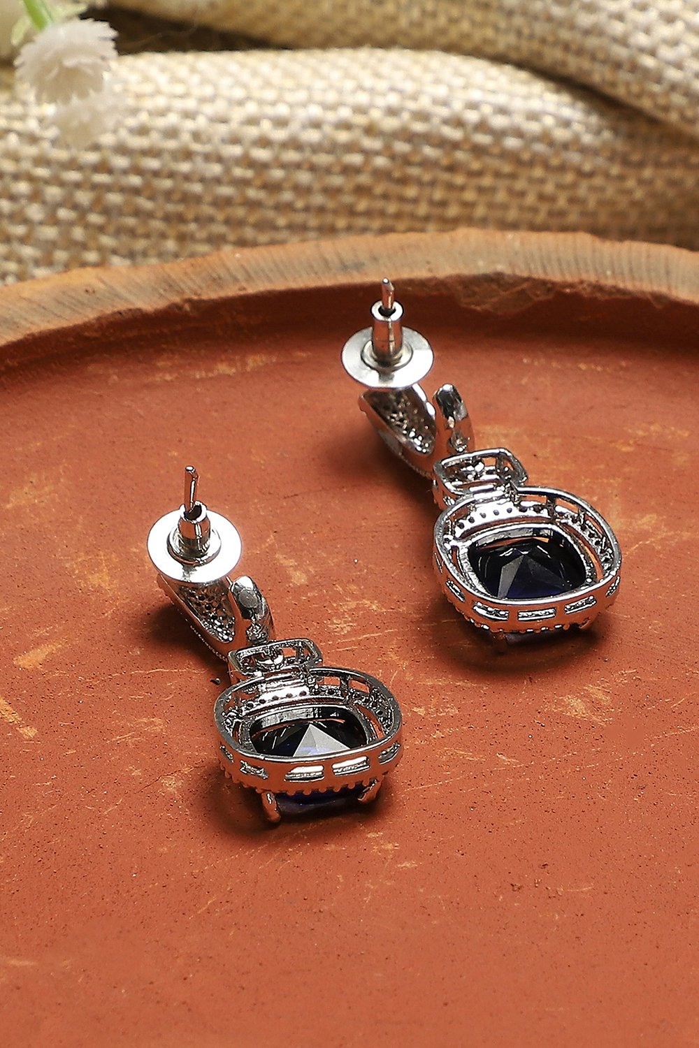 Navy Alloy Drop & Danglers image number 2