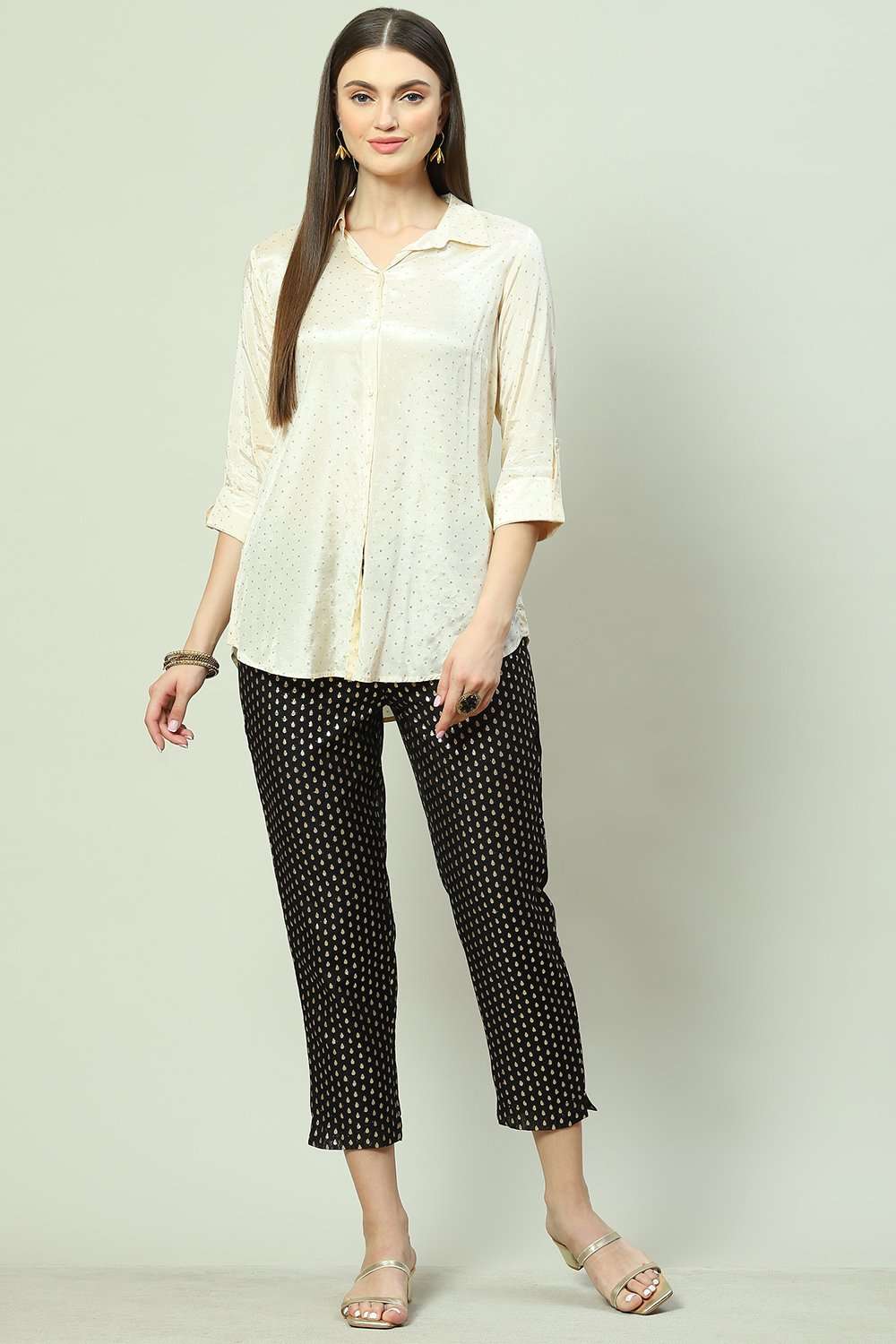 Black Polycotton Pants image number 5