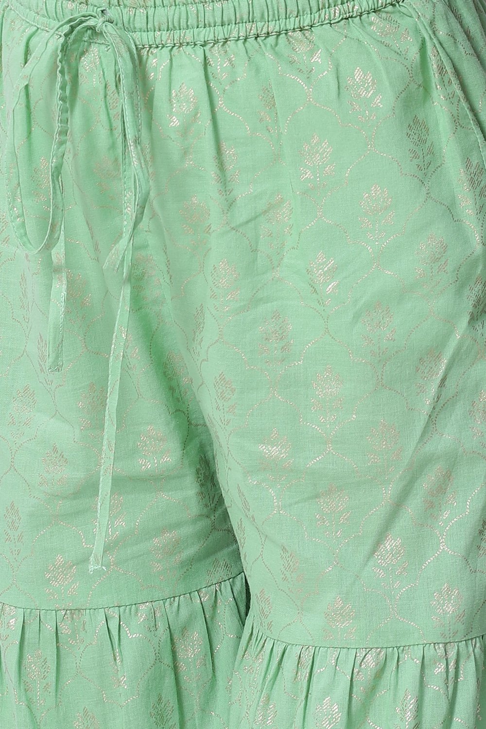 Green Art Silk Straight Kurta Set image number 2
