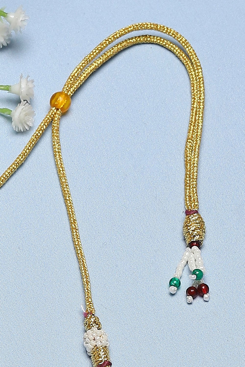 Green Brass Necklace Set image number 5