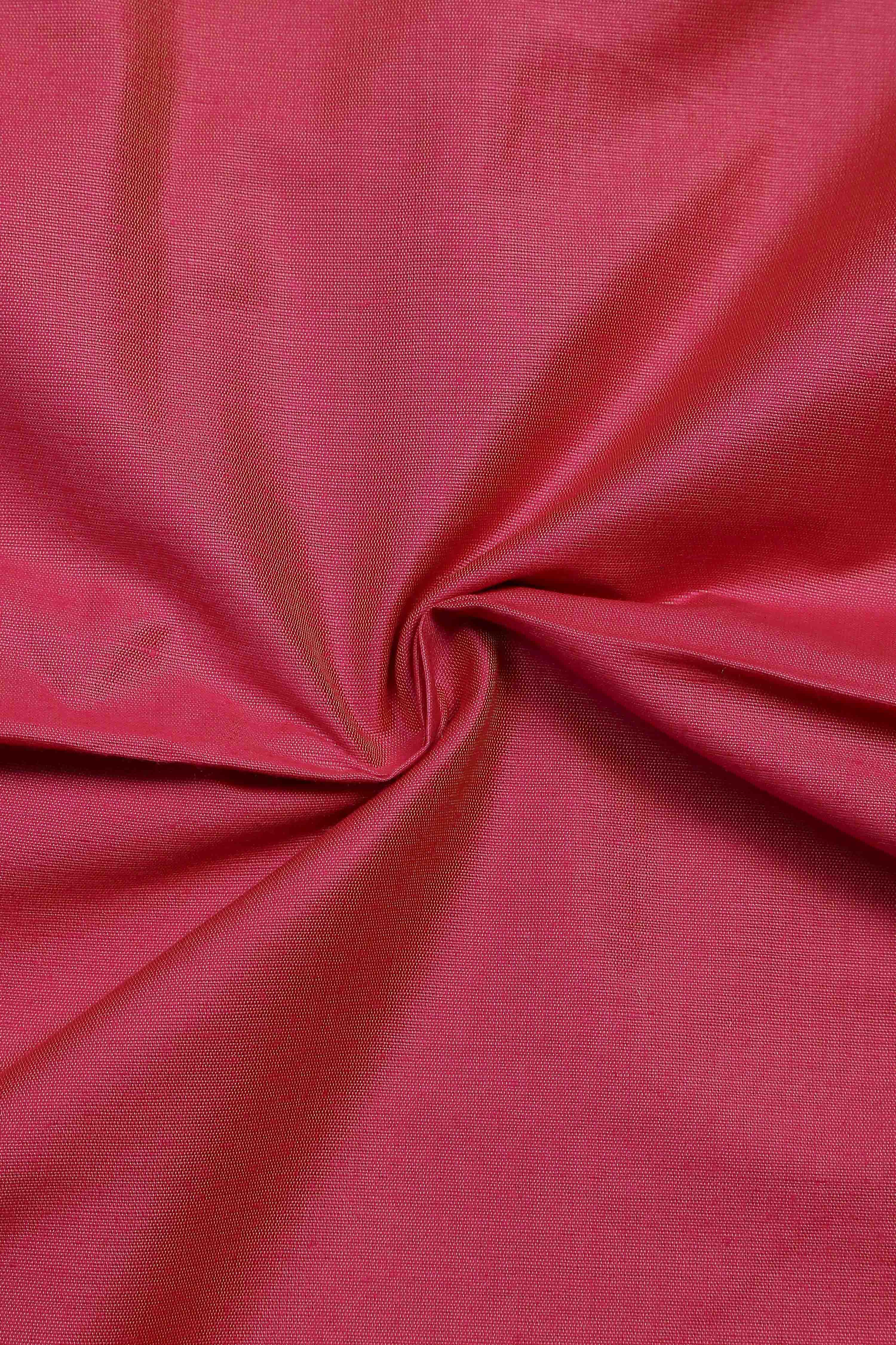 Rust Banarasi Chanderi Banarasi Print Unstitched Suit Set image number 2