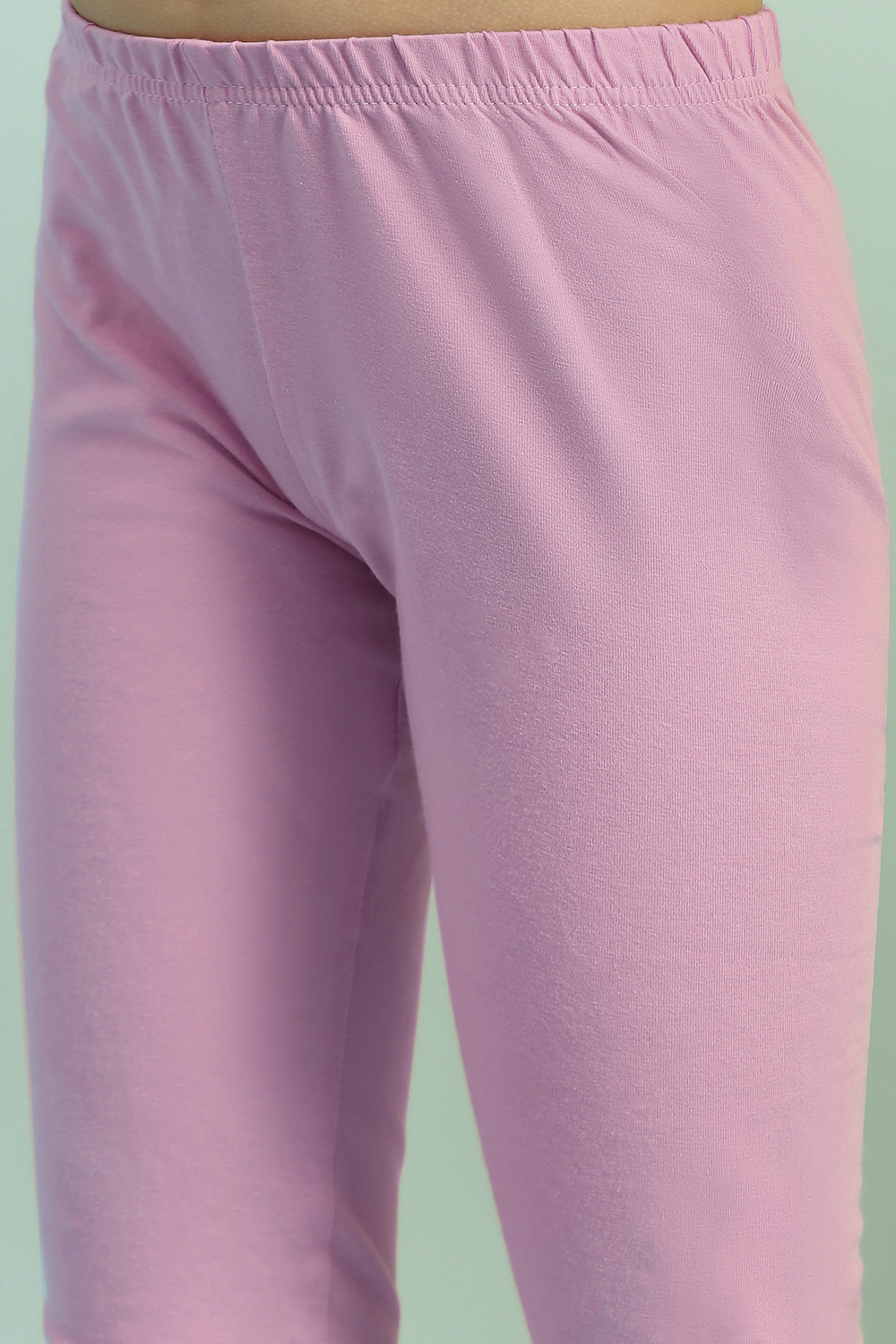 Pastel Pink Cotton Tiered Suit Set image number 2