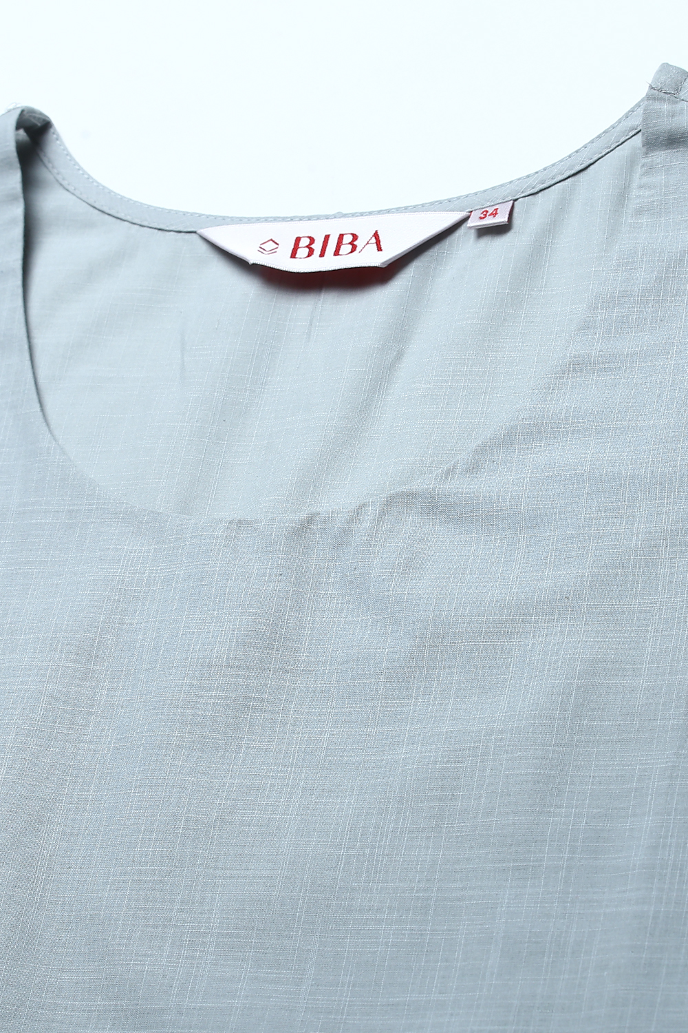 Smoke Blue Art Silk Fusion Kurta Relaxed Pant Suit Set image number 2