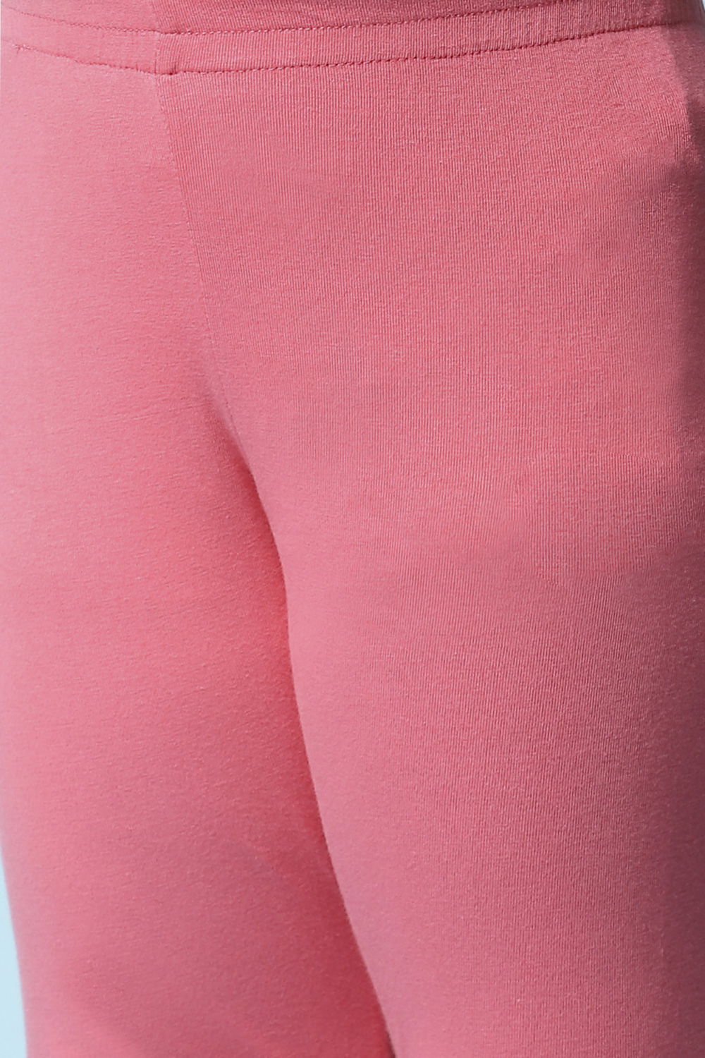Pink Rayon Flared Printed Kurta Set image number 2