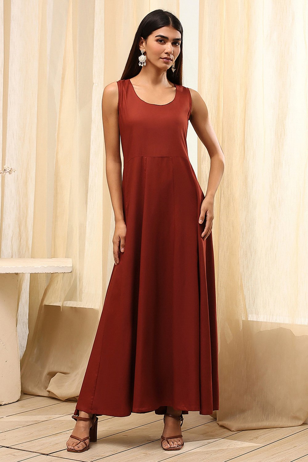 Cherry Polyester  Dress image number 2