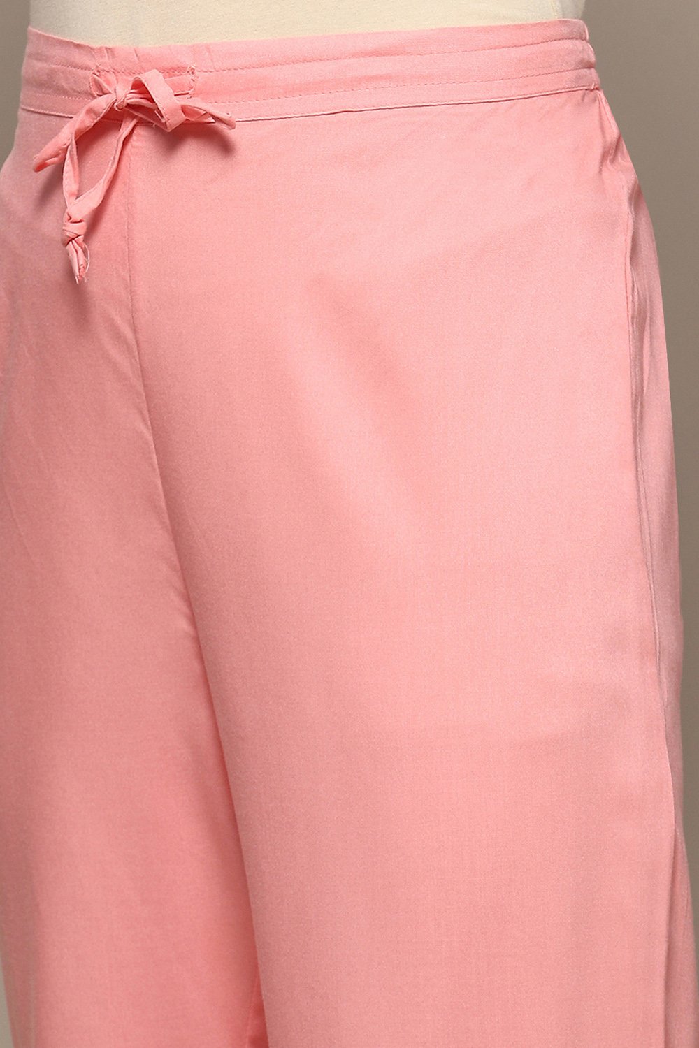 Blush Pink Rayon A-Line Suit Set image number 2