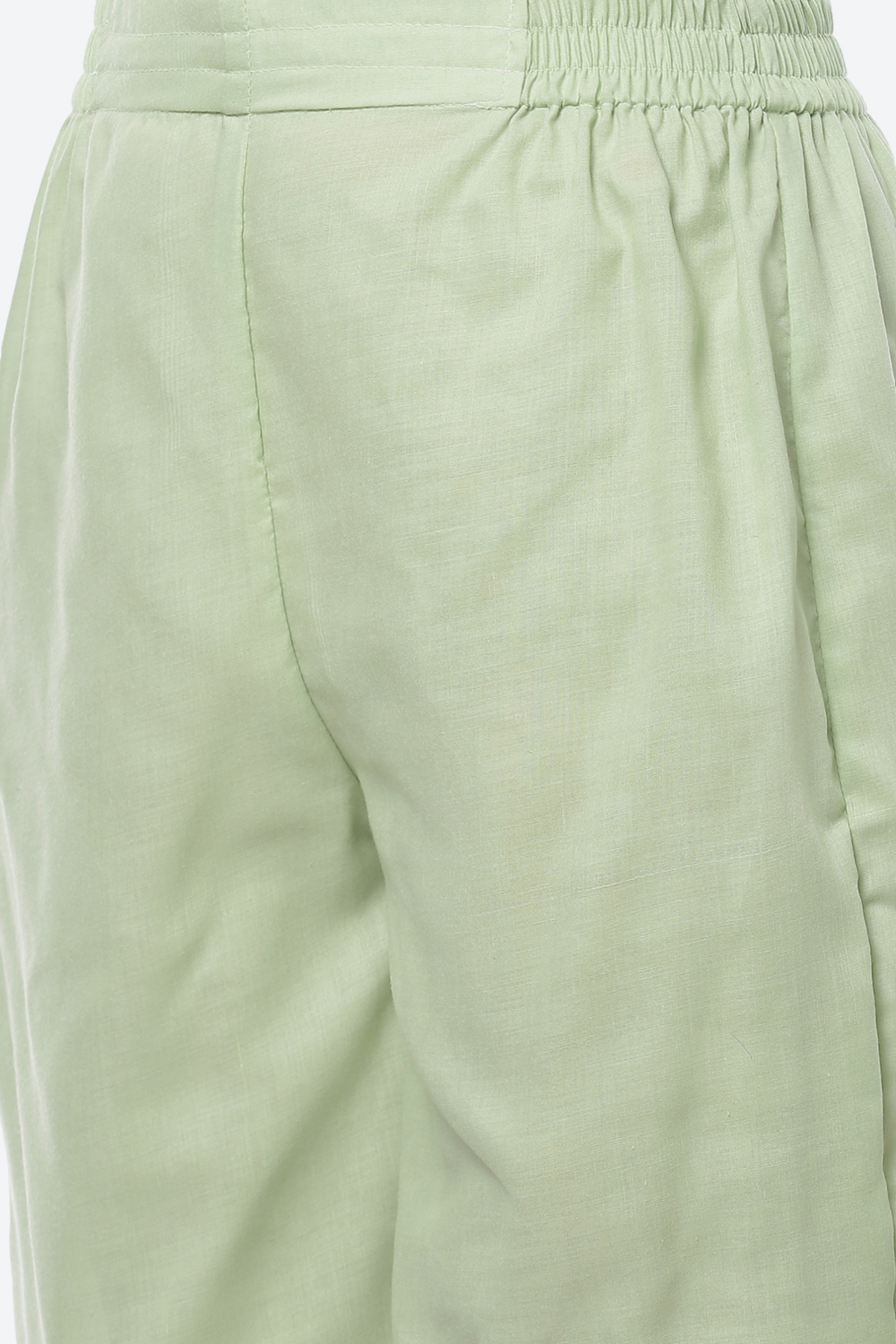 Turquoise Cotton Blend Hand Embroidered Unstitched Suit Set image number 2