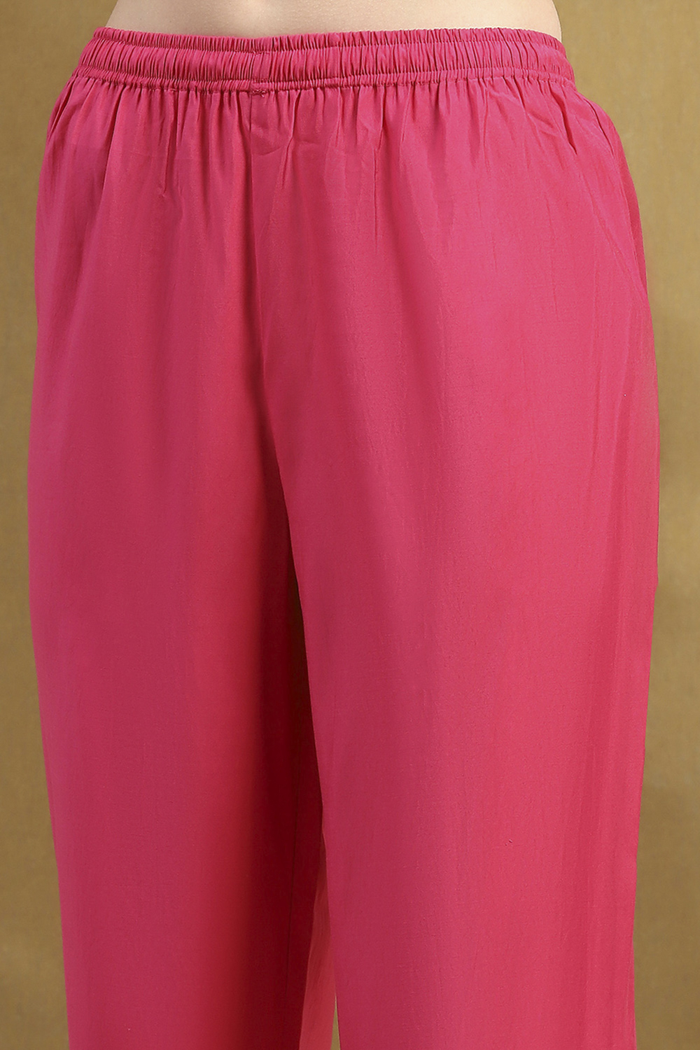 Pink Viscose Blend Printed Straight Kurta Set image number 2