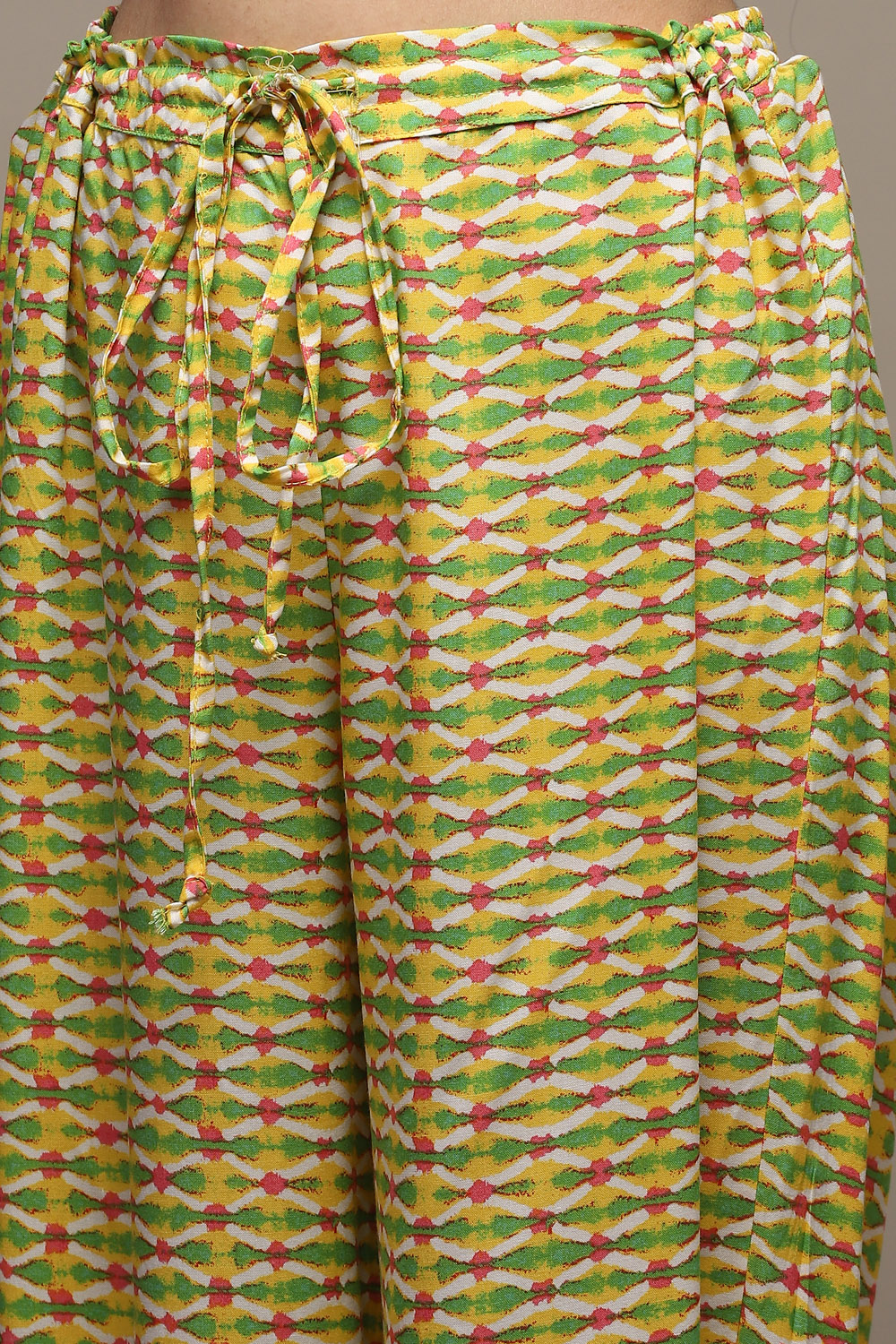 Yellow Rayon Straight Kurta Pant Suit Set image number 2