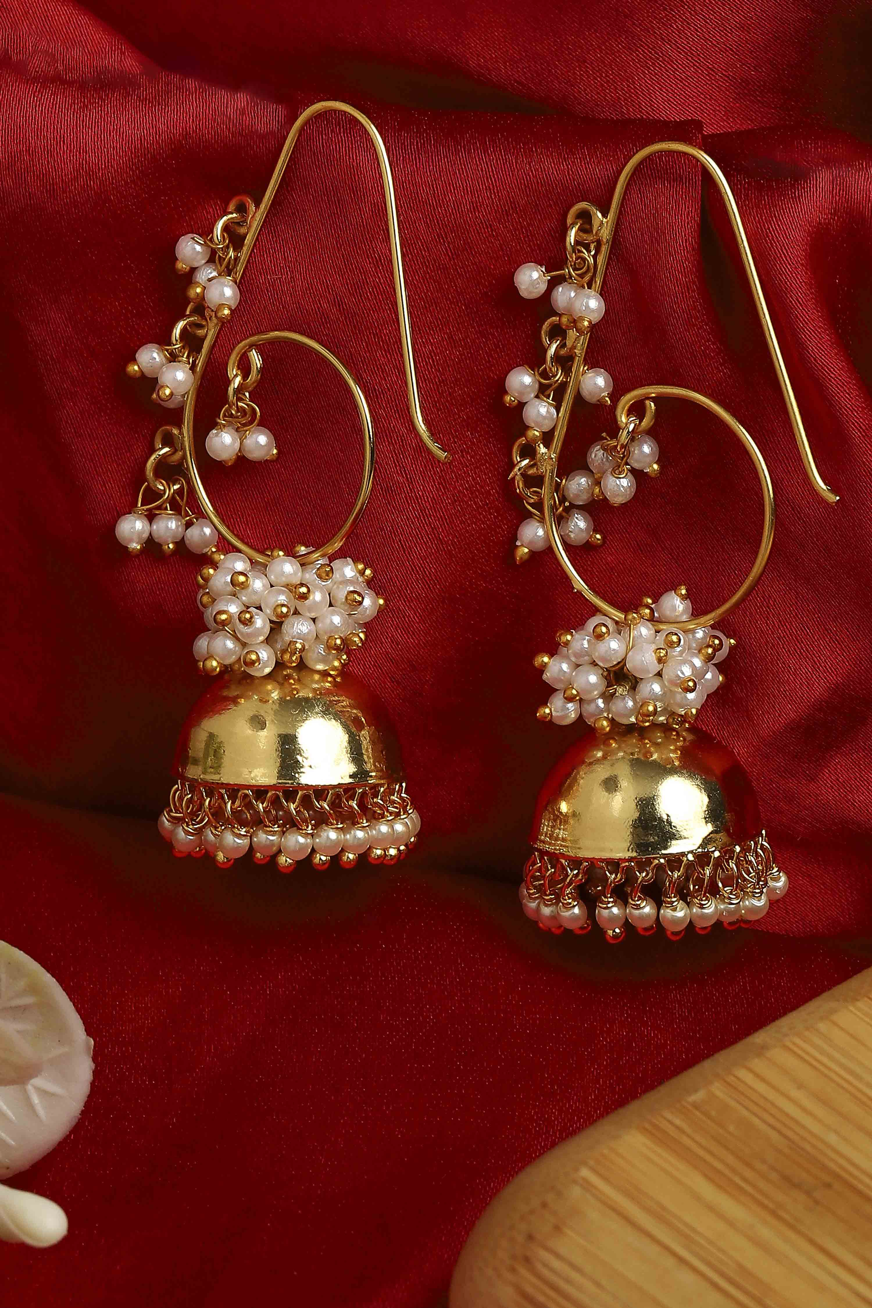Gold Brass Jhumka image number 0