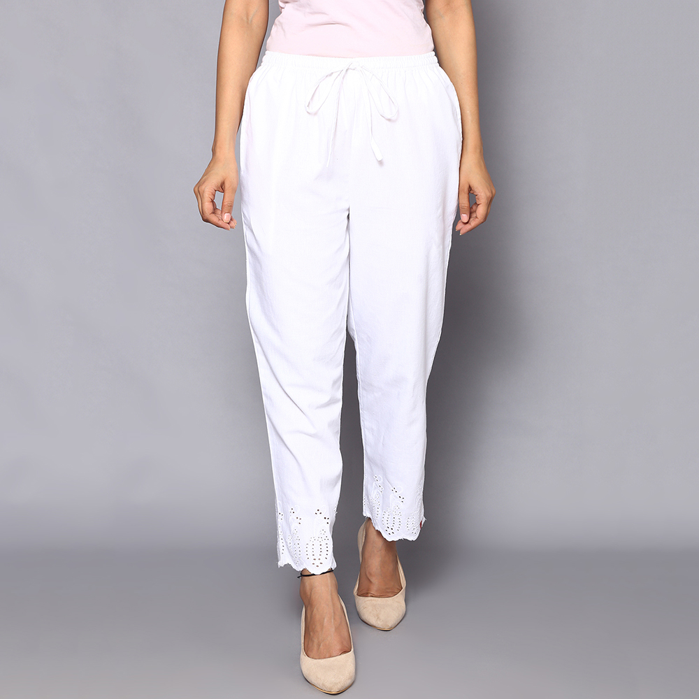 Natural Cotton Ankle Length Pants image number 6