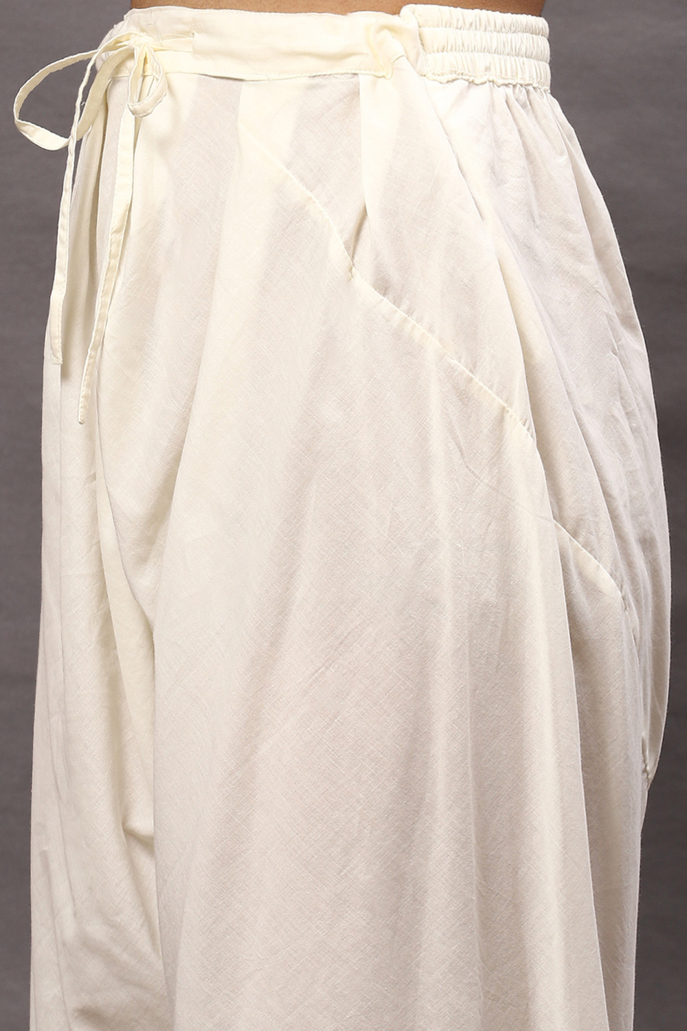 Rohit Bal Off White Cotton Blend Anarkali Kurta Suit Set image number 2