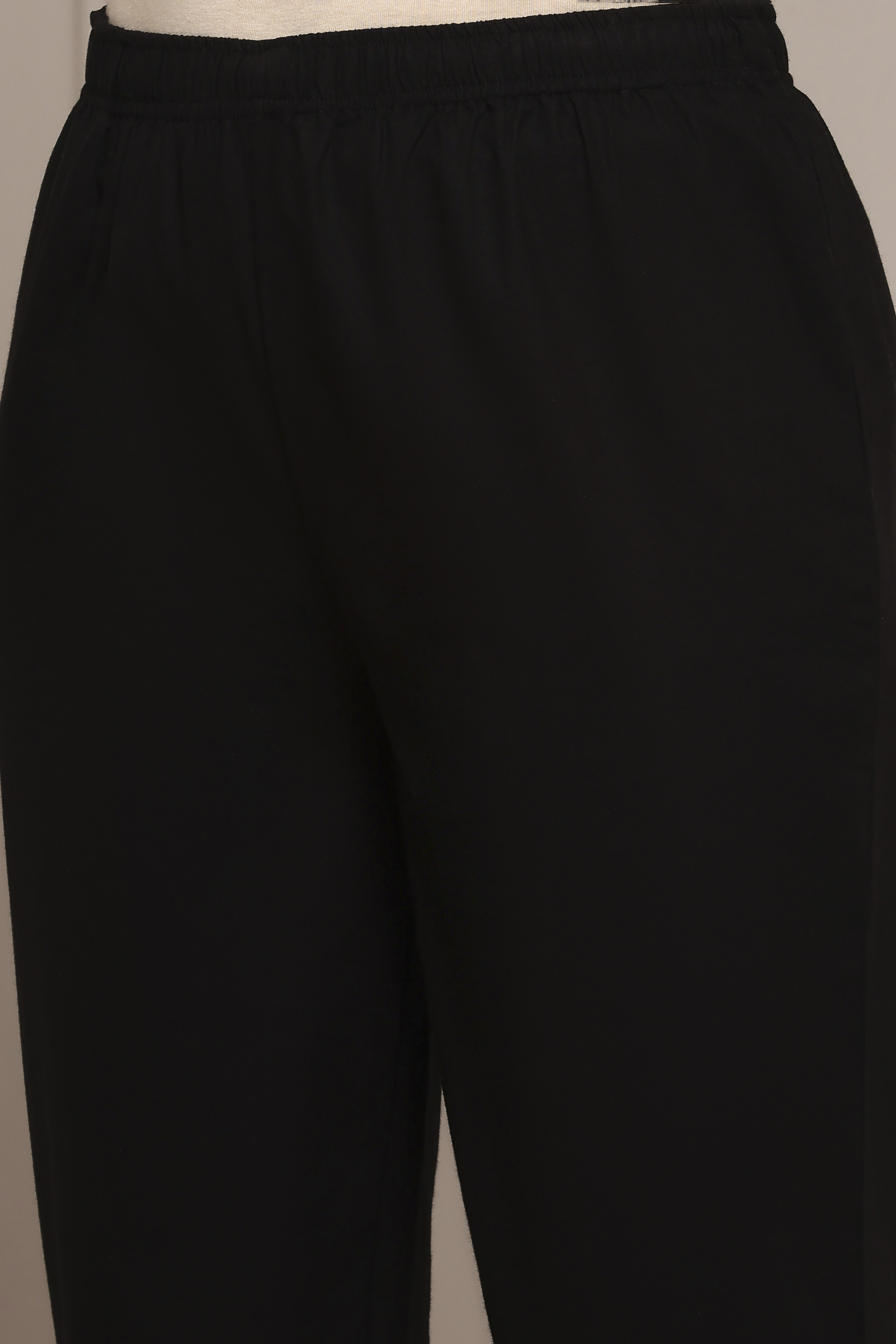 Blue Cotton Slim Pants image number 1