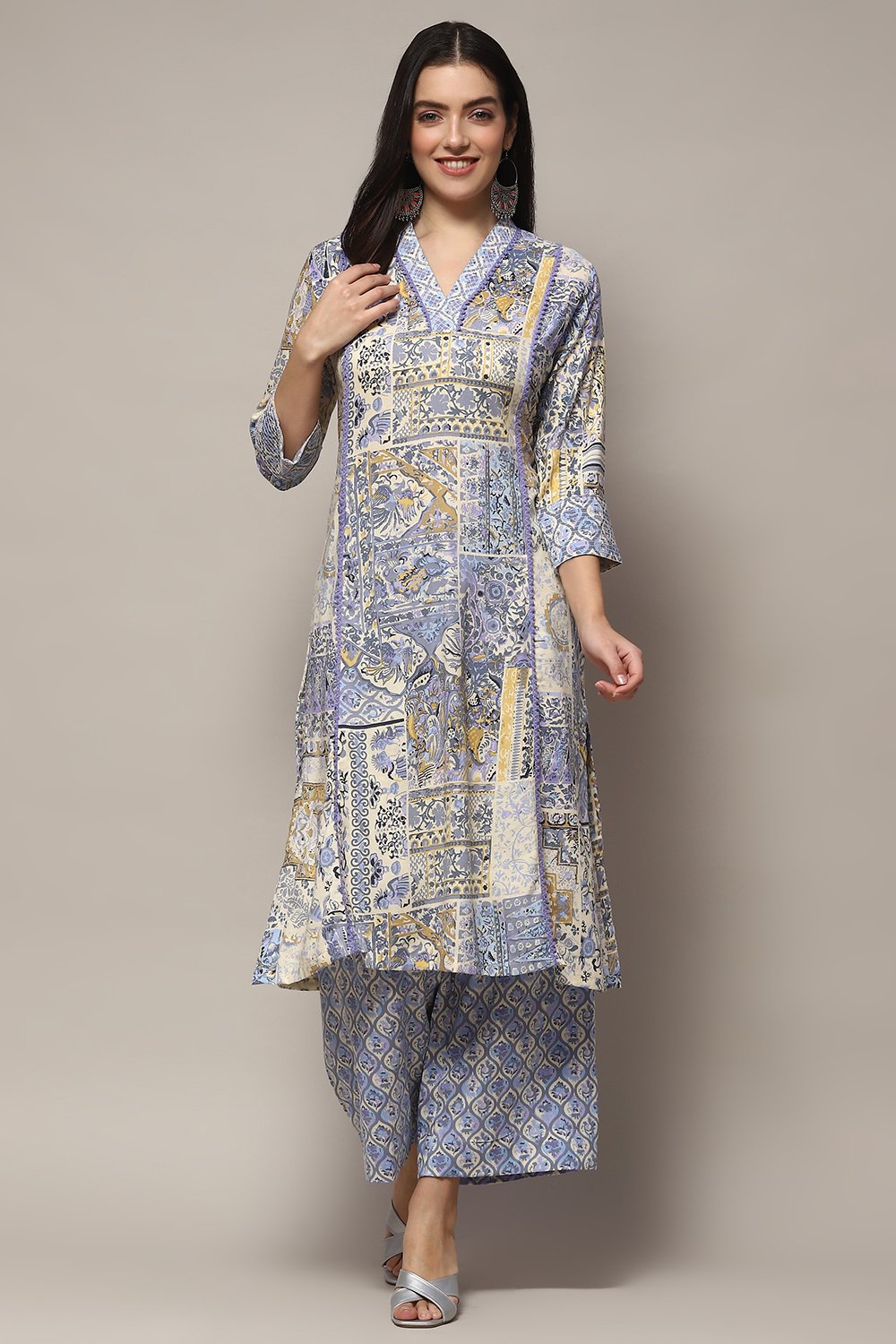 Fuschia Pink Viscose Straight Kurta Set image number 5