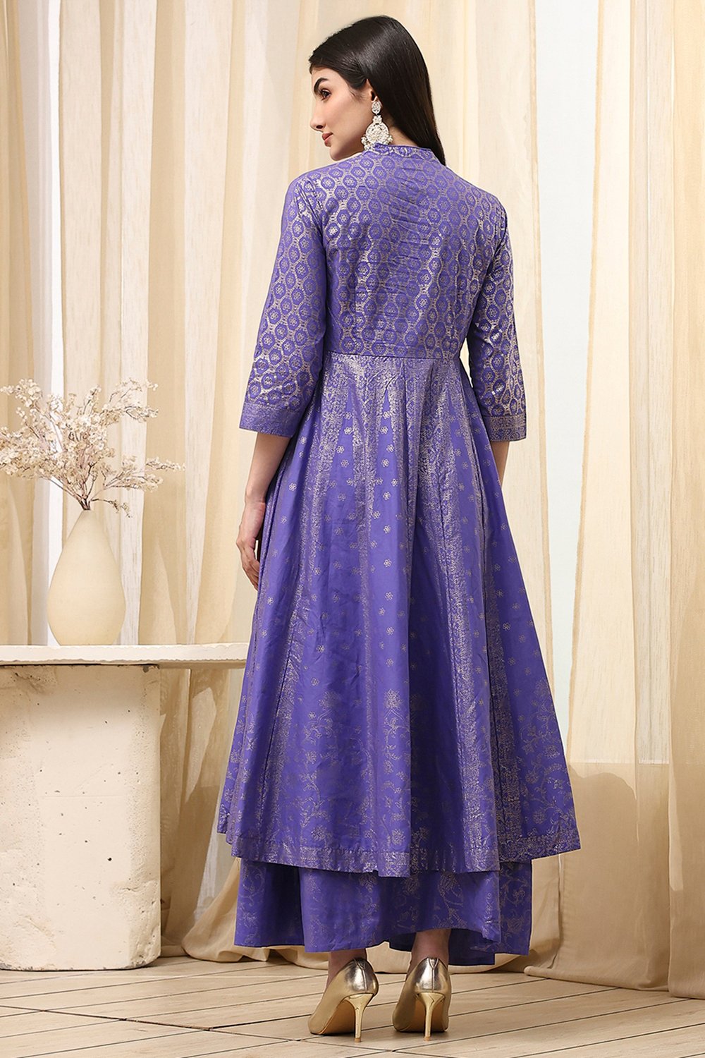 Lavender Cotton  Dress image number 3