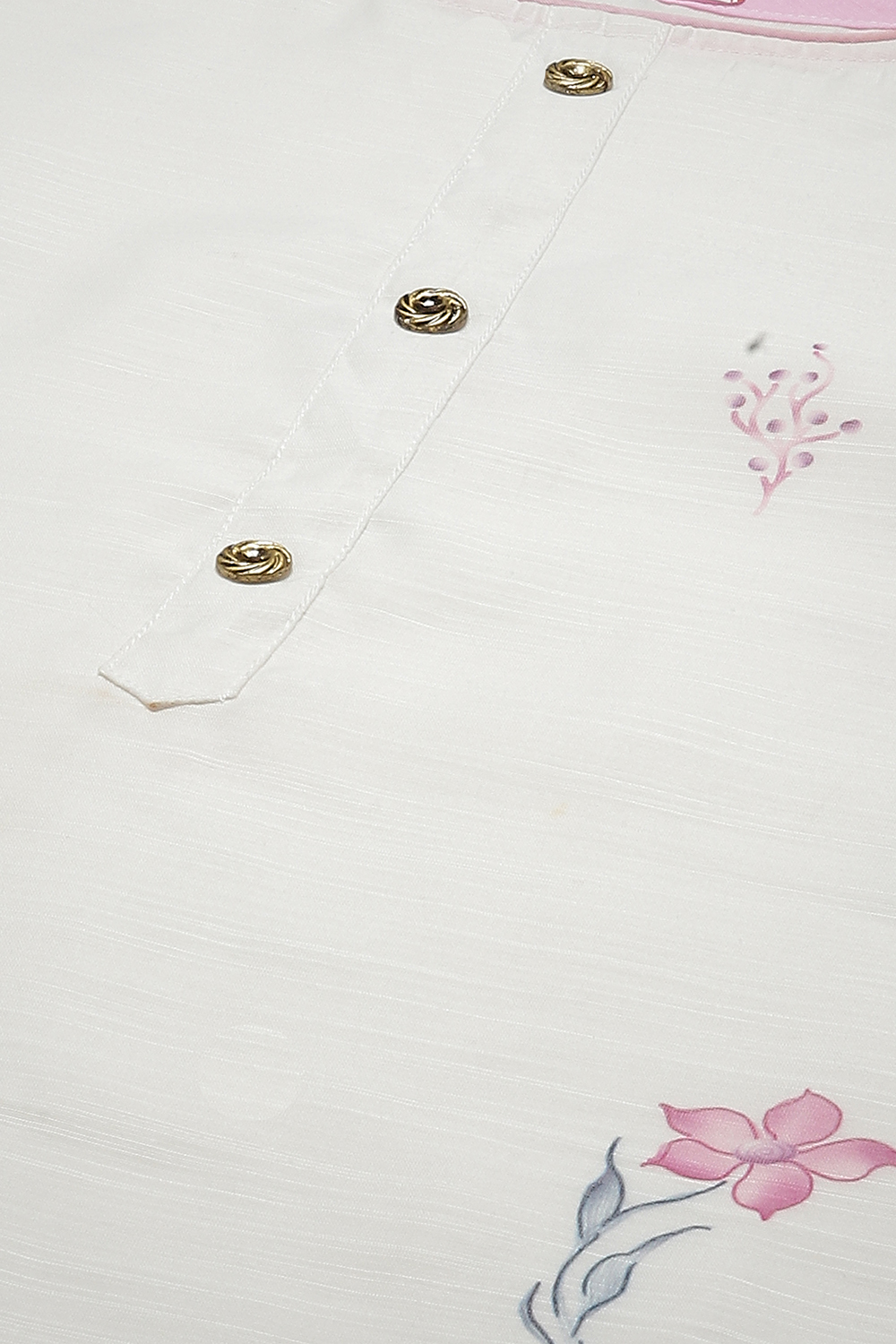 Pink Linen Digital Print Unstitched Suit Set image number 2