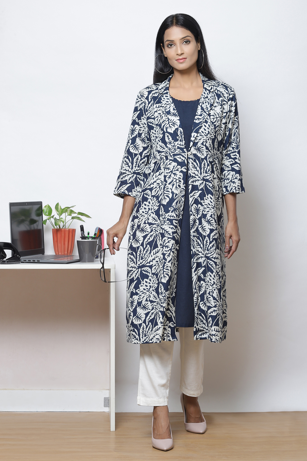 Biba kurta shop with jacket