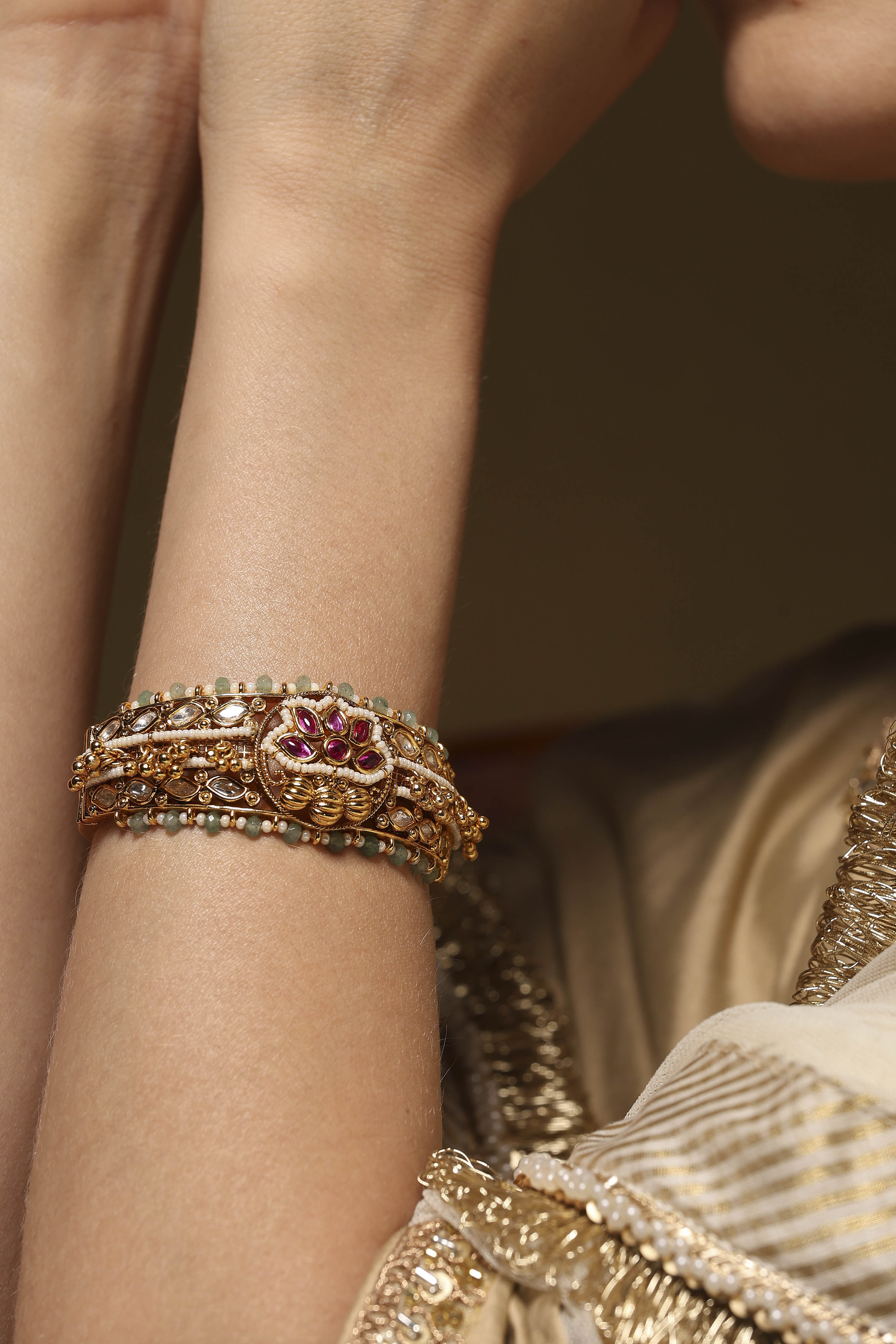 Multicolor Brass Bracelet image number 1