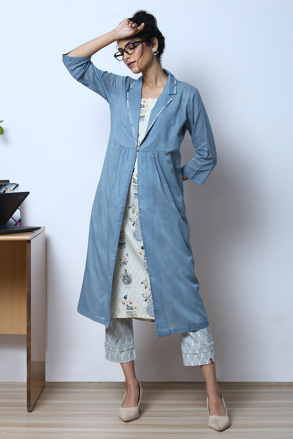 Biba kurta cheap with jacket