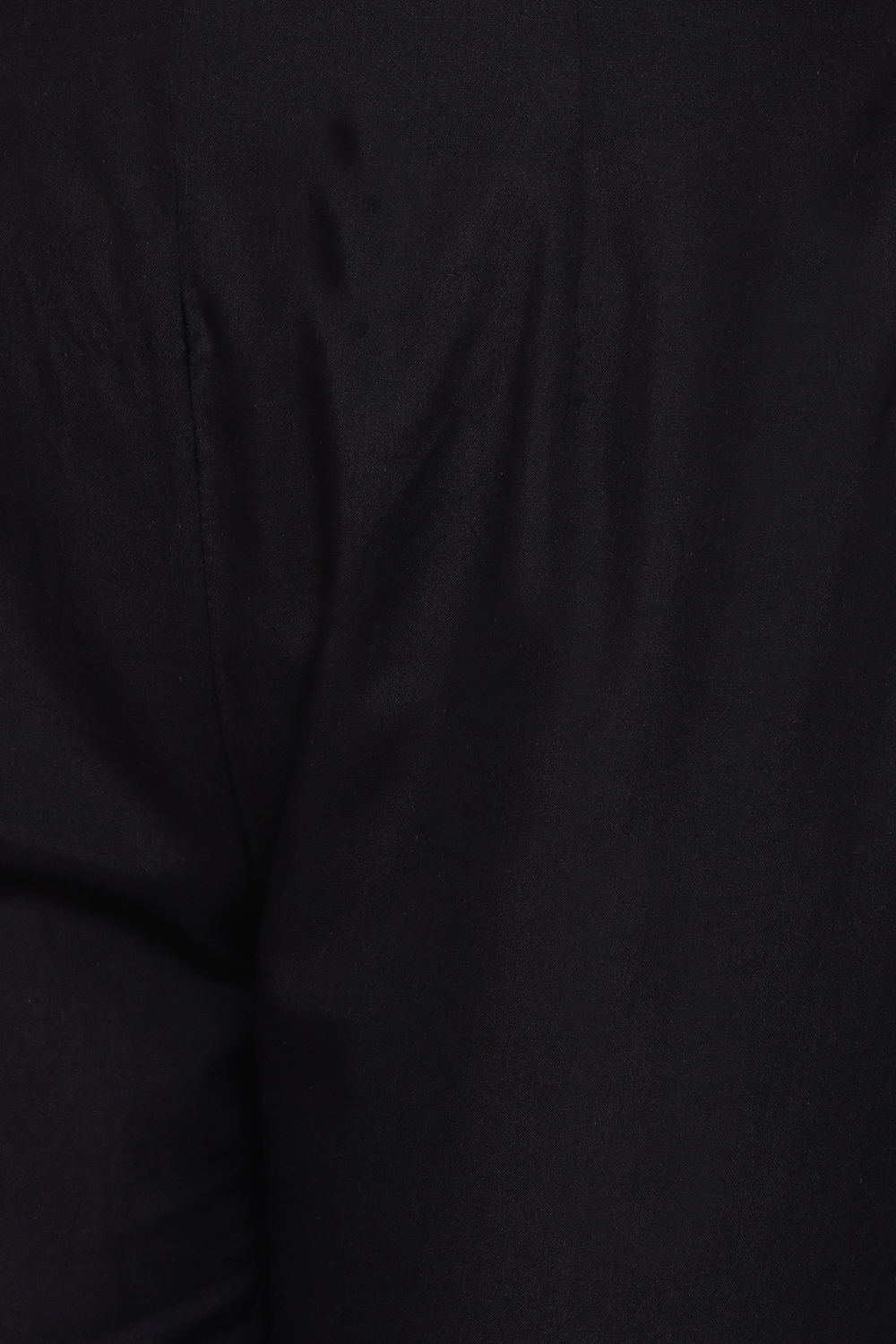 Black Woolen A-Line Kurta Narrow Pants Suit Set image number 3