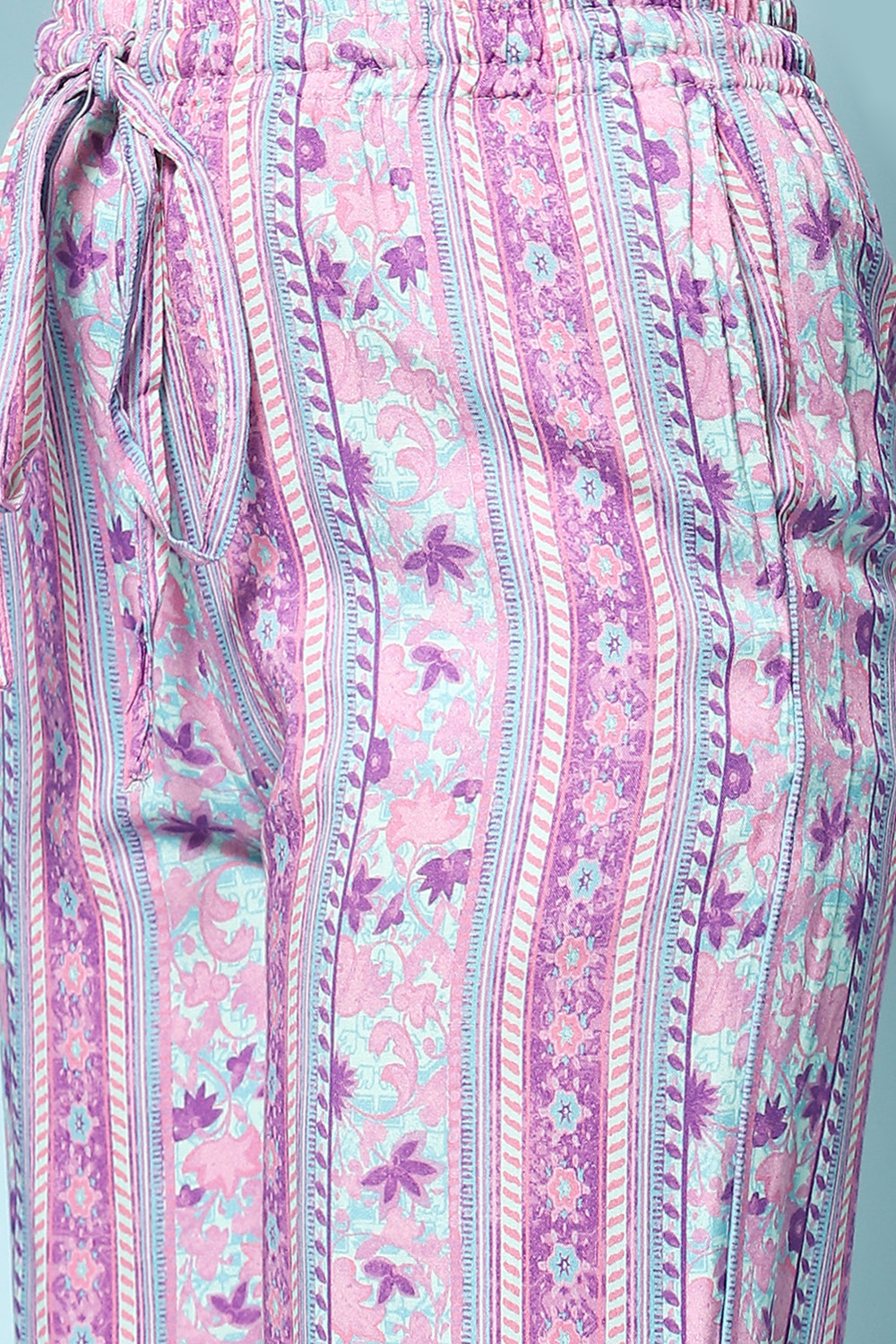 Purple Rayon Printed Sleepwear image number 2