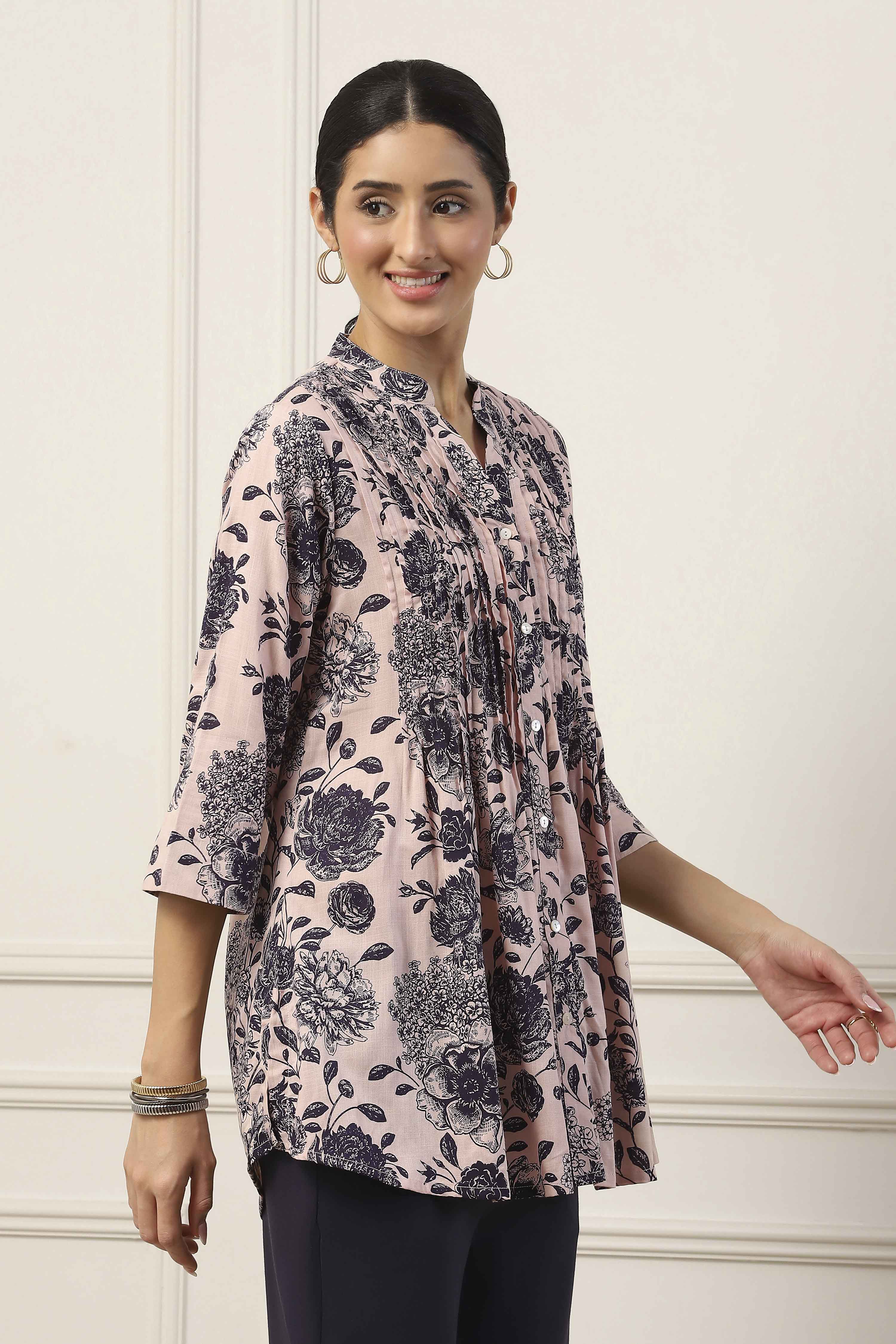 Beige Viscose Rayon Straight Kurta image number 4