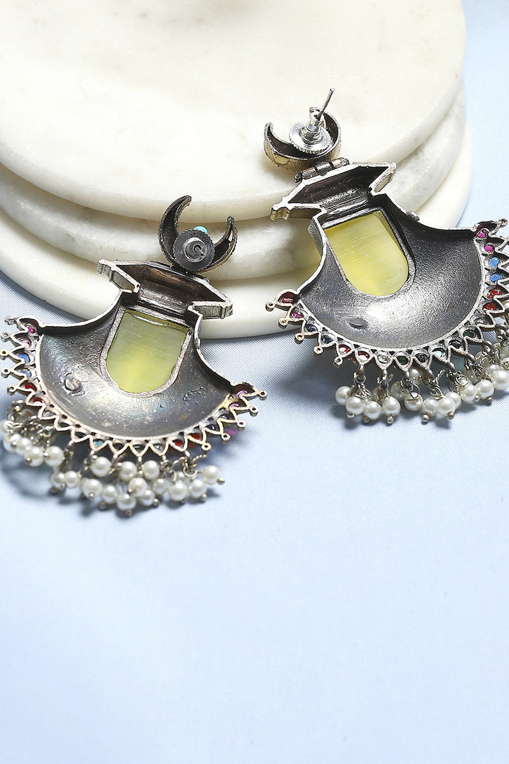 Yellow Alloy Drop & Danglers image number 2