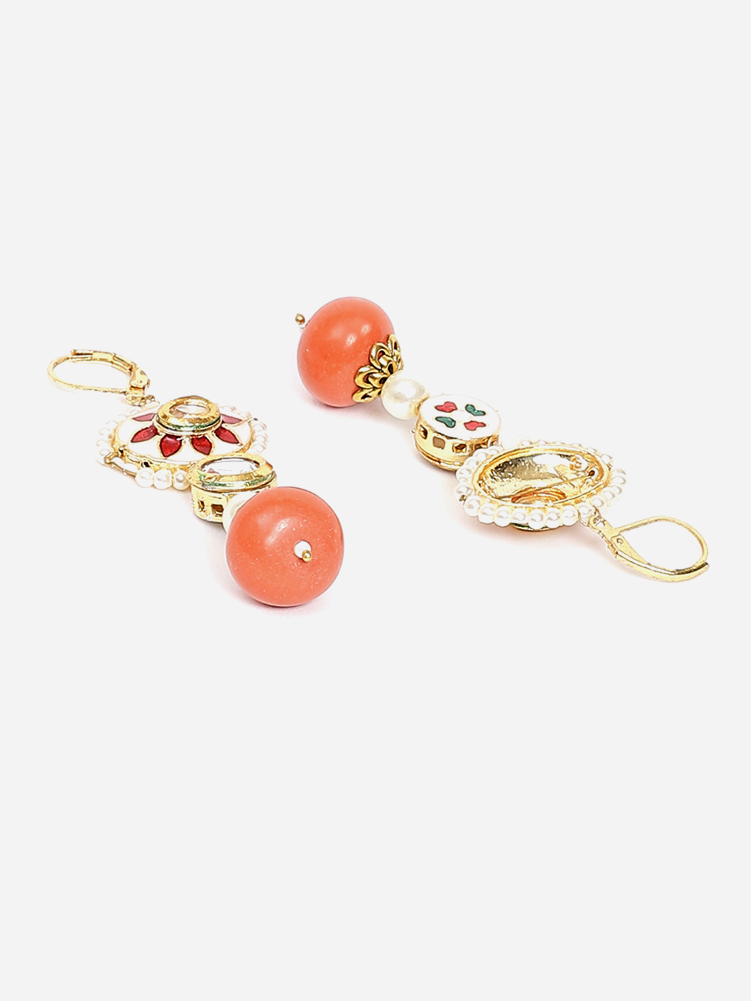 Red And Coral Earrings image number 3