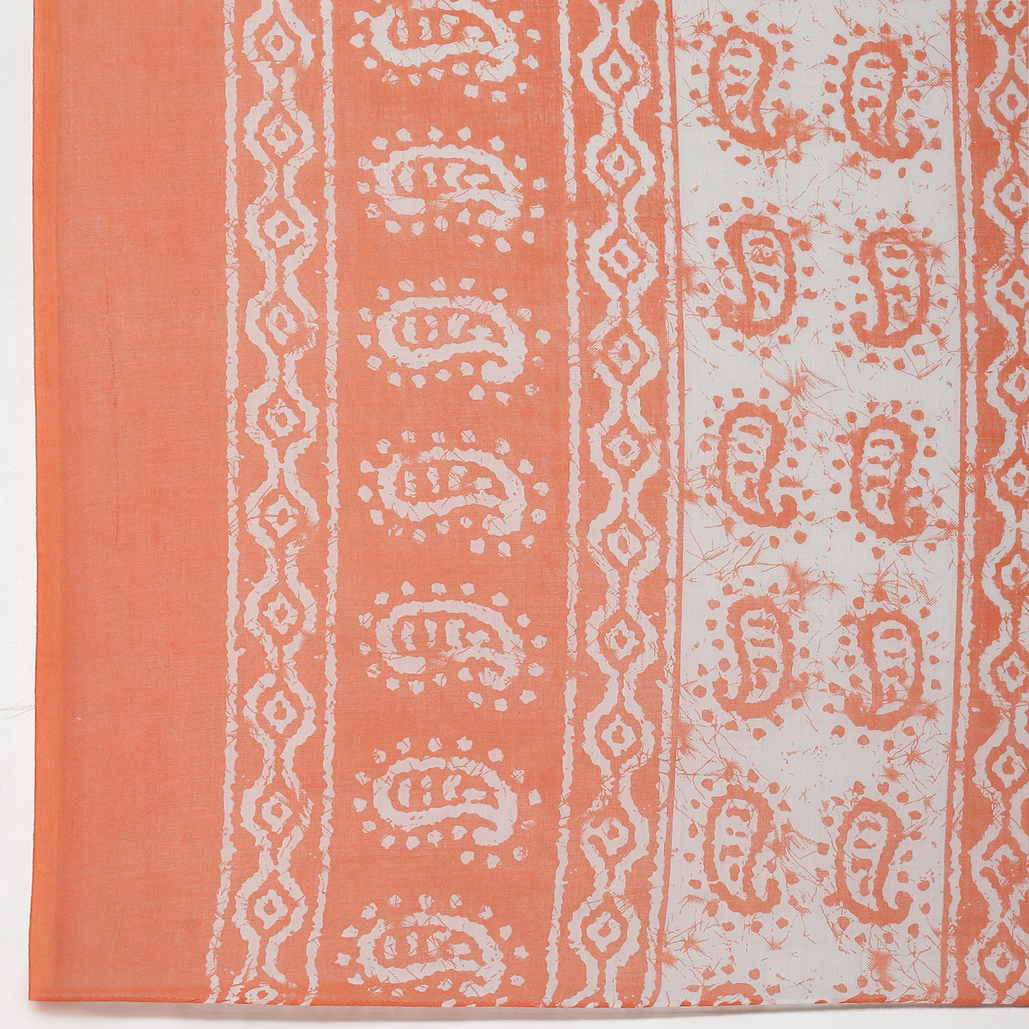 Peach Cotton Blend Unstitched Suit Set image number 4